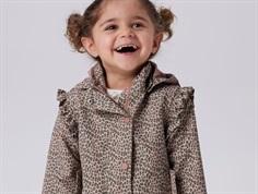 Name It transitional jacket light taupe with leopard print